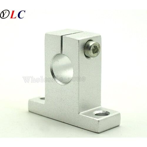 SK20 20mm Support Aluminum Linear Rod Rail Shaft Support Bracket for Linear Guides bearing rail DIY CNC Machine Tool