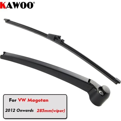 KAWOO Car Rear Wiper Blade Blades Back Window Wipers Arm For Volkswagen Magotan Hatchback (2012 Onwards) 285mm Windscreen Wiper