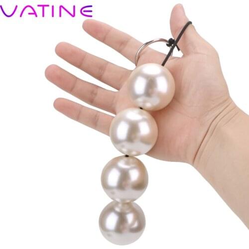 VATINE 4cm Anal Sex Toys For Men Women Adult Games Butt Plug Vaginal Balls Big Anal Plug Beads