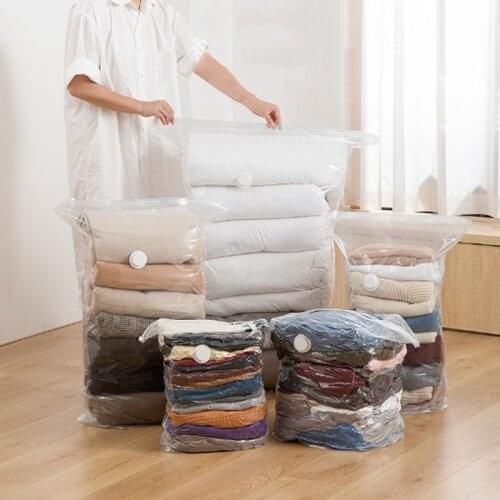 Vacuum Storage Bag Thicken Clothes Quilt Compression Bag Suction Transparent Clothes Quilt Clothes Vacuum Compression Bag
