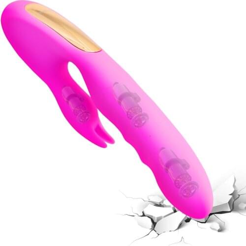 Rabbit Vibrator Silicone Vaginal Massager Sucker Oral Sex Suction Clitoris Stimulator Female Masturbator Dildo Sex Toy for Women