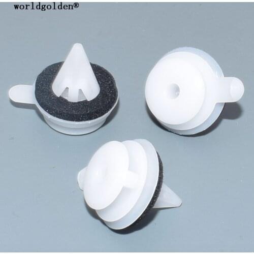 Worldgolden 100pcs auto fasteners A Pillar Outer Trim Panel Retainer for Land rover