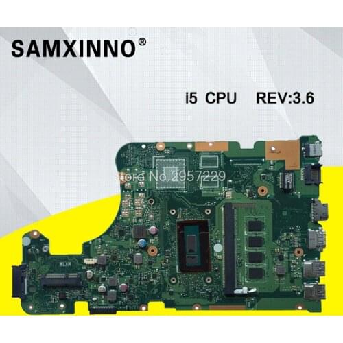 X555LD Motherboard i5-REV:3.6 For Asus X555L W519L R517L A555L laptop Motherboard X555LD Mainboard X555LD Motherboard test ok