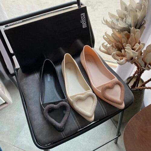 Melissa Cute Heart Women Jelly Sandals Adulto Jelly Shoes Woman 2020 Fashion Sandals Melissa Brand Female Shoes Sandalia Shoes