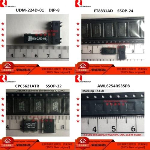 2 pcs/lot UDM-224D-01 DIP8 FT8831AD FT8831 SSOP24 CPC5621ATR CPC5621A SSOP32 AWL6254RS35P8 AWL6254RS35 AT1R AWL6254 New original