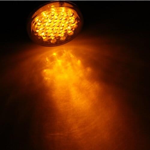 2 Pieces Turn Signal Gray Motorcycle Turn Signal Light Front Rear LED Light