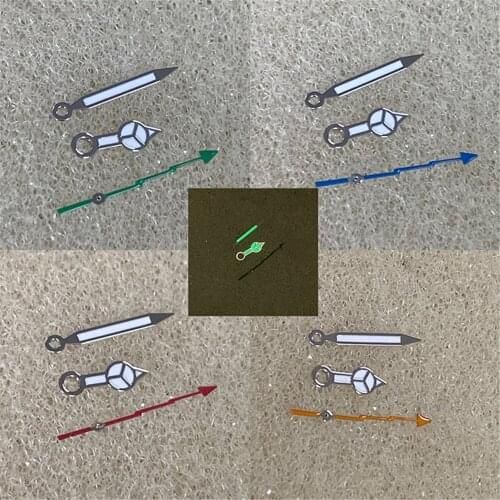 3pcs Watch Pointer Green Luminous Watch Hands DIY Repair Part for NH35 NH36 Movement