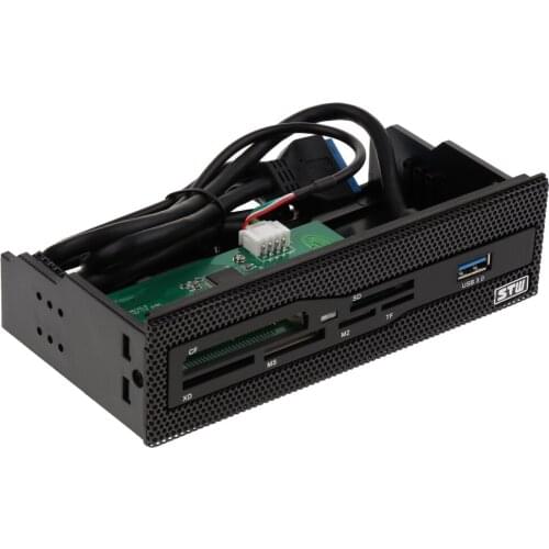 5.25'' USB 3.0 Internal Memory Card Reader Front Panel for Desktop