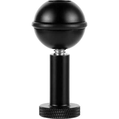 BGNING 1 inch Ball Head Adapter 1/4 & M5 Adjustable Screw Fixed Mount Anti-loose Camera Underwater Diving Bracket Ballhead Parts