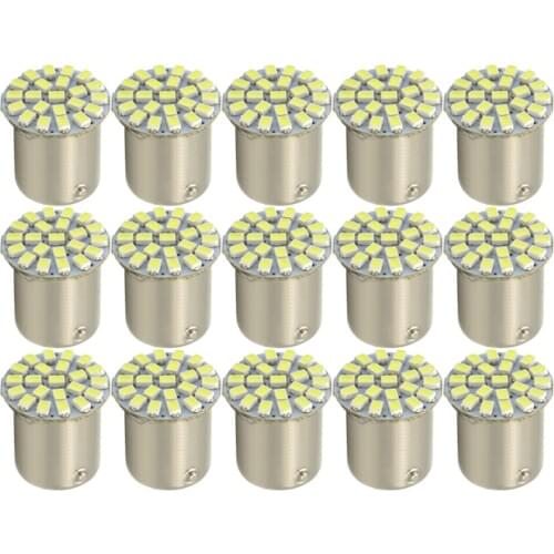 10x P21W 1156 Ba15s 1157 Ba715d Car LED Bulb Trun Signal Light 12V Auto Tail Parking Brake Back Reverse DR Lamp Red Yellow White