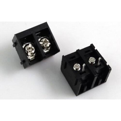 Free shipping 5pcs 9.5mm 2Pin PCB Screw Binding Post Terminal Block Connector AC 25A 300V (9500) Barrier connector