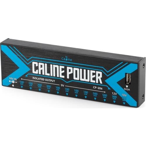 New Caline Cp-206 Supply 12 Isolated Output Tuner Short Circuit /Overcurrent Protection Guitar Effect Power Supply Pedals