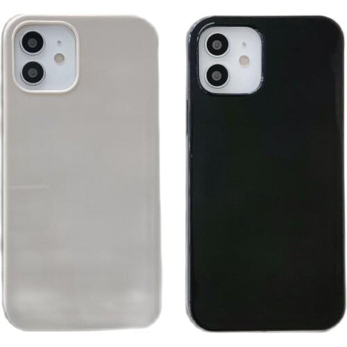 Simple Pure Color Gray & Black Case for iPhone 12 Pro Max Back Phone Cover for 12 11 Pro Max X XS XR 8 7 Plus SE 2020