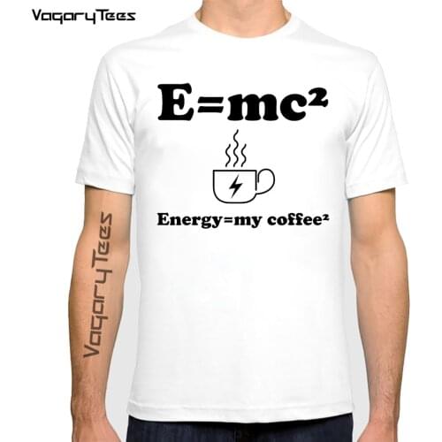 Energy=my coffee² Essential T shirt Men Hip Hop Casual Streetwear Boy T-shirt Oversized Man Tshirt Tops Male Clothes