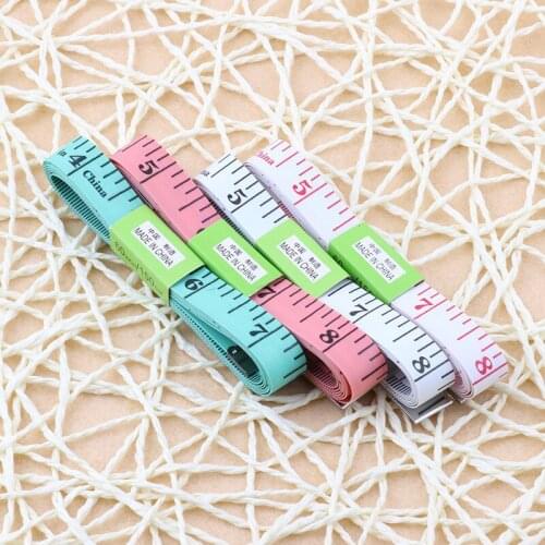 150cm/60" Body Measuring Ruler Sewing Tailor Tape Measure Centimeter Meter Sewing Measuring Tape Soft Random Color