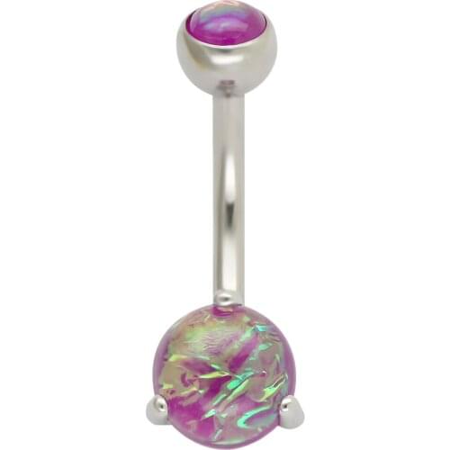 JHJT MUSI 14G Navel Belly Button Rings 316L Stainless Steel Ball Body Jewelry Sexy Navel Piercing Nombril Rings