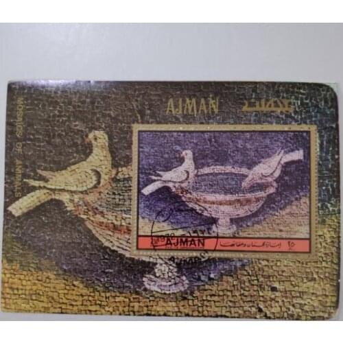 Oil painting sheetlet of the emirate of Ajman Miniature Sheet Post Stamps Postage Collection