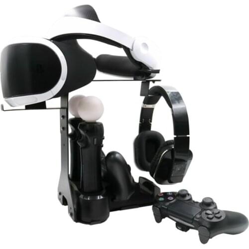 5 in 1 PS4 Bracket Set Charge + Display Stand Charging Station Charger Dock Hoder Cradle for PS4 PS VR Camera/Headphone Showcase