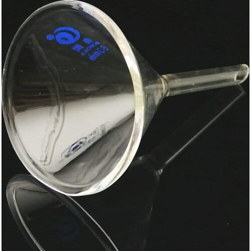 1pc Laboraotry DIA60mm Transparent borosilicate Glass Triangle Funnel Chemistry Educational Stationery