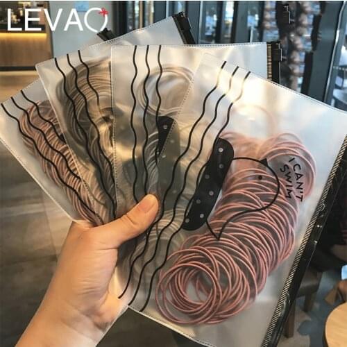 Levao 100PCS/Lot High Elastic Hair Rope Scrunchies Ponytail Holder Women Seamless Rubber Band Stretch Hair Bands Headdress