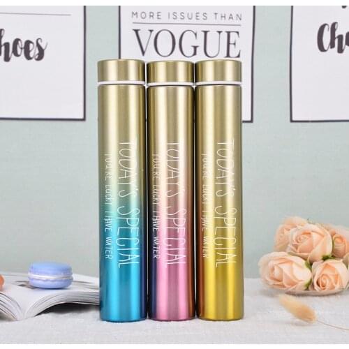 Best 260 Ml 3 Style Gold Water chilly Bottle coffee Tea flask thermos For Travel Hot Summer Vacuum Flasks Wolf Thermos swig cup