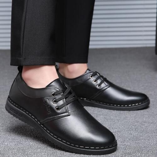 Mens Oxfords Dress Shoes Mens PU Leather Business Office Wedding Flats Man Casual Party Driving Shoes Chaussure Homme C1-08