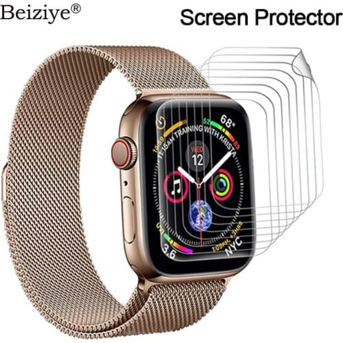 Soft Hydrogel Full Screen Protector for Apple Watch 38mm 42mm Series 3 2 for iWatch 40mm 44mm Series 4 5 6 SE TPU HD Clear Film