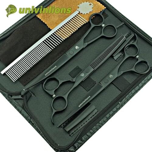 7.5" clearance sale professional dog grooming scissors set dog hair scissors curved grooming pet shears horse cat animal scisors