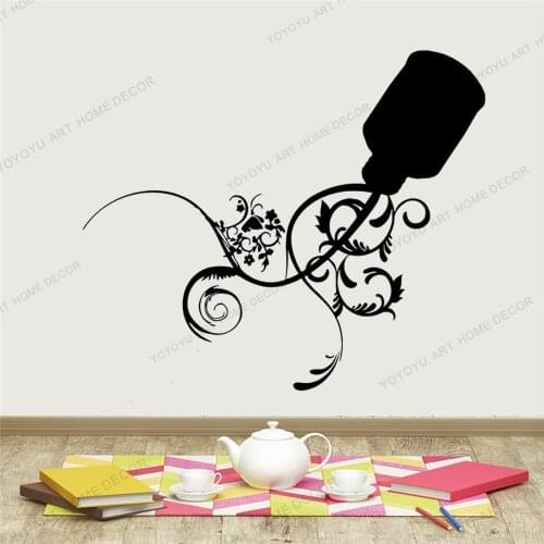 Nail Salon Wall Decal cuadros salon decoracion Window Sticker Beauty Salon Spa Wall Decor vinilo pared salon Sticker yw113