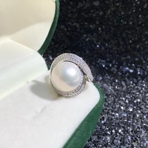 New Bridal 925 Sterling Silver Adjustable Ring Settings Findings Mountings Parts for Pearl Corals Jade Crystal, 5pcs/lot
