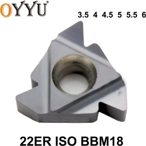 OYYU 22ER 3.5 4.0 4.5 5.0 5.5 6.0 ISO BBM18 3.5ISO 4.0ISO 4.5ISO 5.0ISO 5.5ISO 6.0ISO Carbide Inserts Lathe Cutter Turning Tools