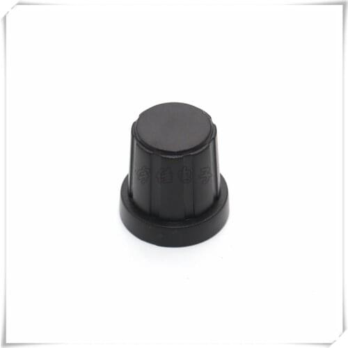 10 Pieces Cap-Shaped Plastic Knobs Diameter 19mm Height 19mm Without Indication Mark D-Axis Inner Hole 6mm