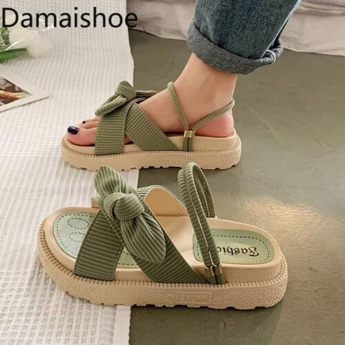 Sandias de tacon Internet Hot with Skirt Sandals Womens Summer Fairy Style 2021 New Fashion Student Platform Roman Flat Shoes