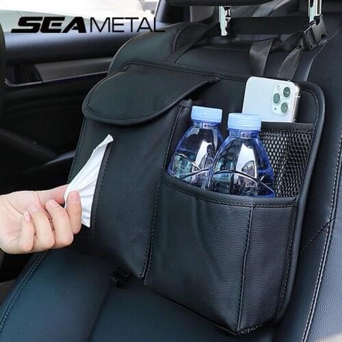 Car Storage Bag Seat Hanging Bag Pocket Small Back Seat Storage Storage Box Debris Organizer Accessories Interior Stowing Tidy