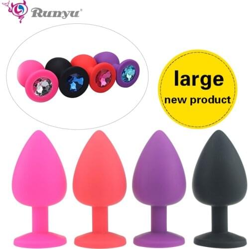 Super Big Size Anal Plug Sex Toys for Men Women Gay Anal Beads Adult Anus Expansion Stimulator Huge Butt Plug Jelly Anal Plug