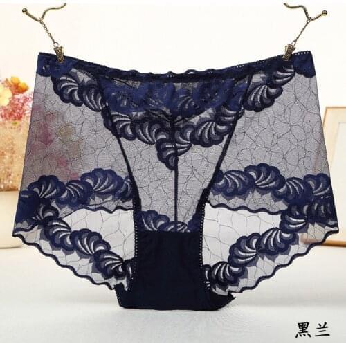 New Plus size Hot Underwear Women Panties Briefs for Female hipster Underpant Sexy Lingerie Lace Cotton string big size Sale