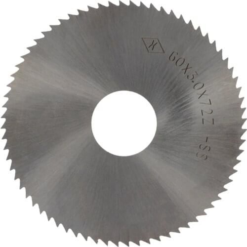 Utoolmart 72 Teeth Circular Saw Blade Rotary 16mm Arbor 50/60/63mm HSS Blades 0.3~4mm Thickness Milling Cutter Power Tool 1pcs