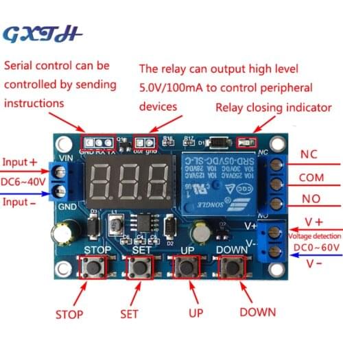 Battery Charge/Discharge Module Integrated Voltmeter Undervoltage/Overvoltage Protection Timing Charge/Discharge Communication