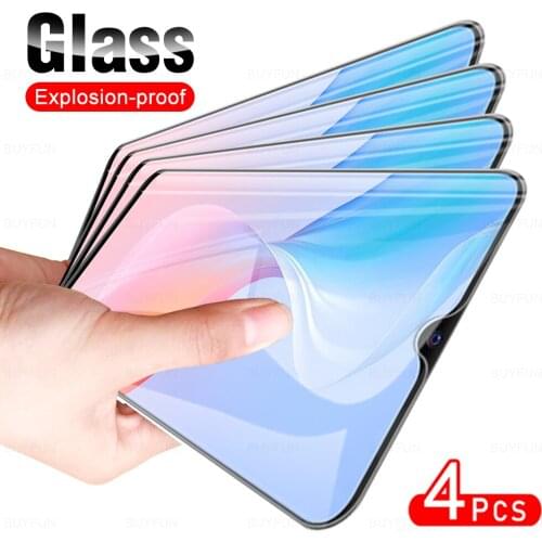 4Pcs Full Cover Protective Tempered Glass Film For VIVO Y21 Phone Screen Protector Glass For VI VO VIVOY21 Y 21 6.51 inch 2021