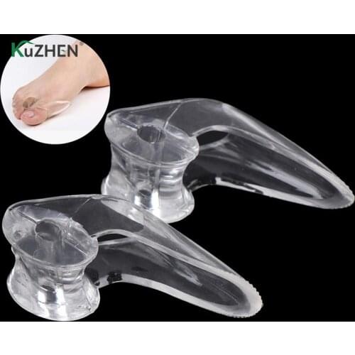 1 Pair Silicone Gel Foot Toe Separator Thumb Hallux Valgus Corrector Orthopaedic Foot Protector Bunion Adjuster Feet Care