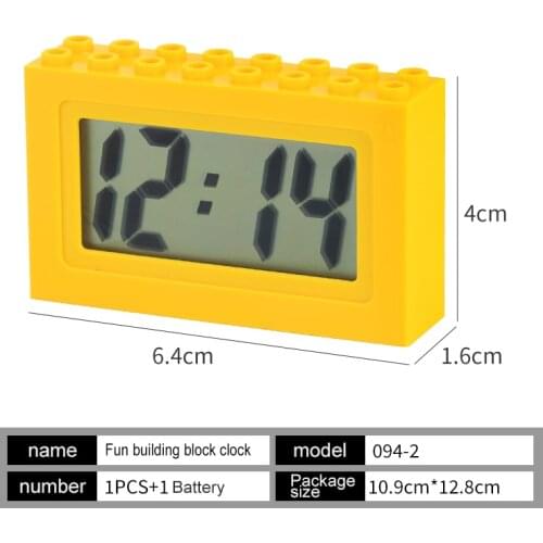 1PCS DIY Bricks Construction Building City Assembly Block Clock Building Blocks 2x4 Suitable For Small Particles Block