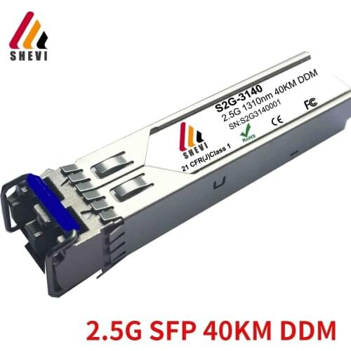2.5G SFP 1310nm 40KM Module DDM Compatible Skylane 2.5G SFP Mikrotik cisco router Aruba hp transceiver