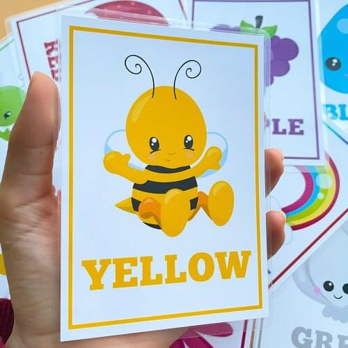 20pcs 1-20 Number colors shape Learning English Flash Cards Early Educational montessori Toys for Children Cads Kids Memory Game