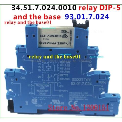 34.51.7.024.0010 relay DIP-5 and the base 93.01.7.024 or 93.51.7.024 and Jumper piece
