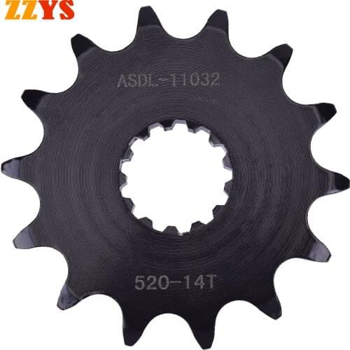 520 14T Front Sprocket Gear Staring Wheels For Kawasaki EX250R EX Ninja 250 R 250R EX300 Ninja 300 SE KRT Winter Test Edition