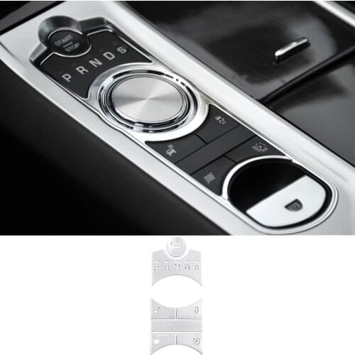 7Pcs Car Central Control Gear Button Cover Decoration Sticker for Jaguar XF 2012-2015