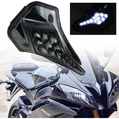 For YAMAHA YZF R6 2008-2012 Motorcycle Accessories Front Center Marker LED Pilot Light Black