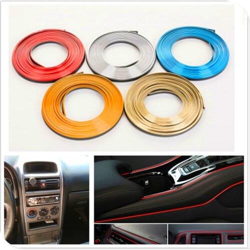 Car interior Decoration thread sticker Insert Air Outlet Strip Accessories for Renault Latitude Laguna Frendzy DeZir Safrane ZE