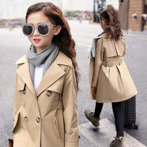 Girls Babys Kids Windbreaker Coat Jacket Outwear 2021 Charming Spring Autumn Overcoat Top Cardigan Party Outdoor Childrens Clo