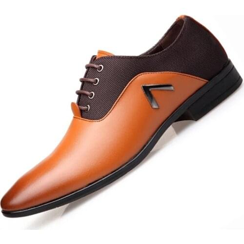 Luxury Shoes for Men Popular Mens Lace-up Casual Pointed Trendy Leather Shoes Fashion Business Shoes Homme Outdoor Sneakers